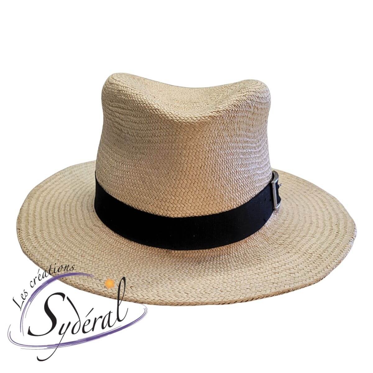 Fédora paille de panama vu de face